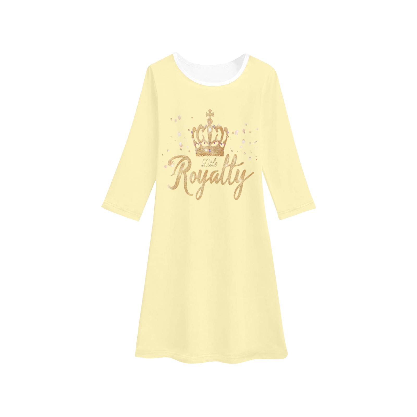 Yellow Casual Royalty Dress