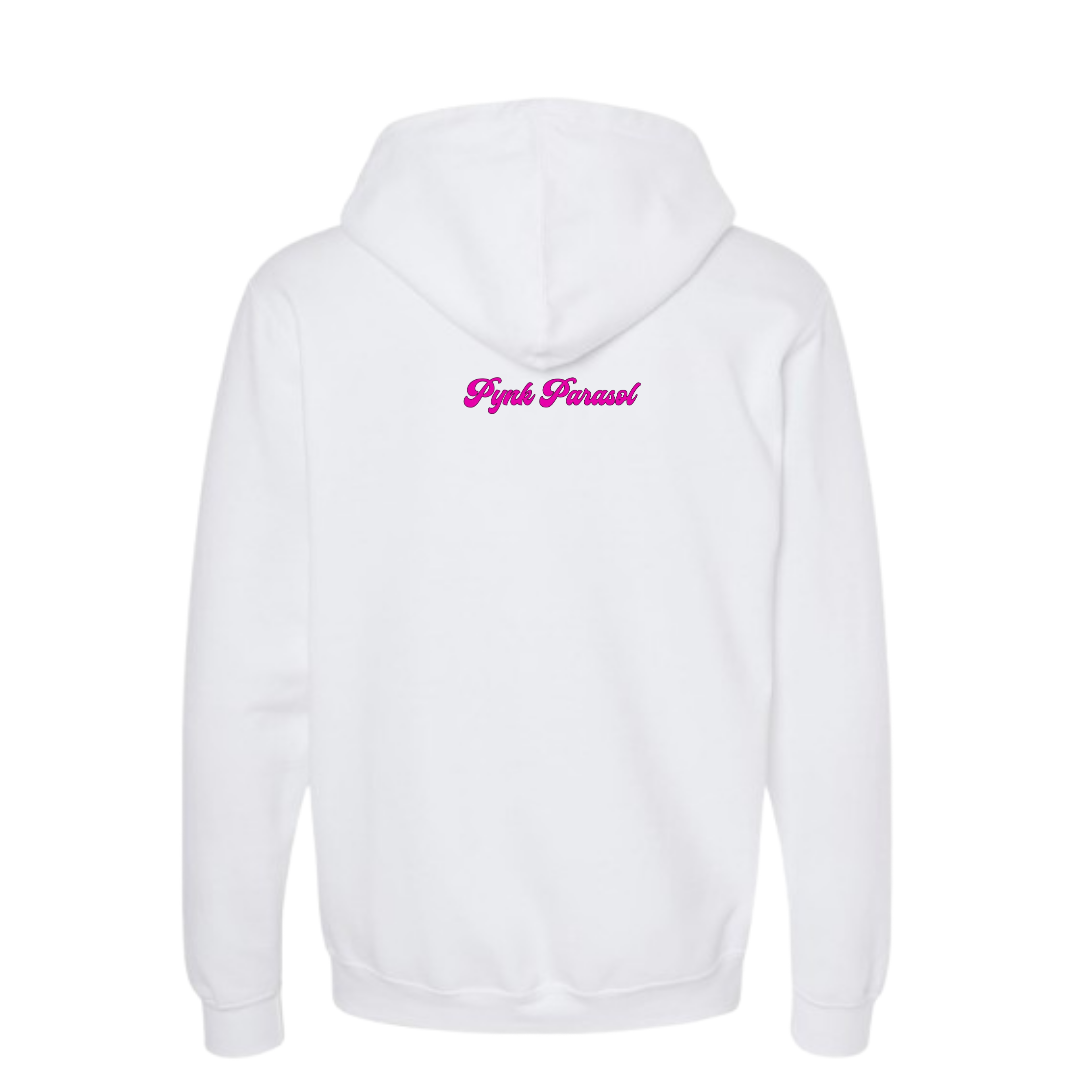 Pynk Parasol Hoodie - Adult- Left Chest