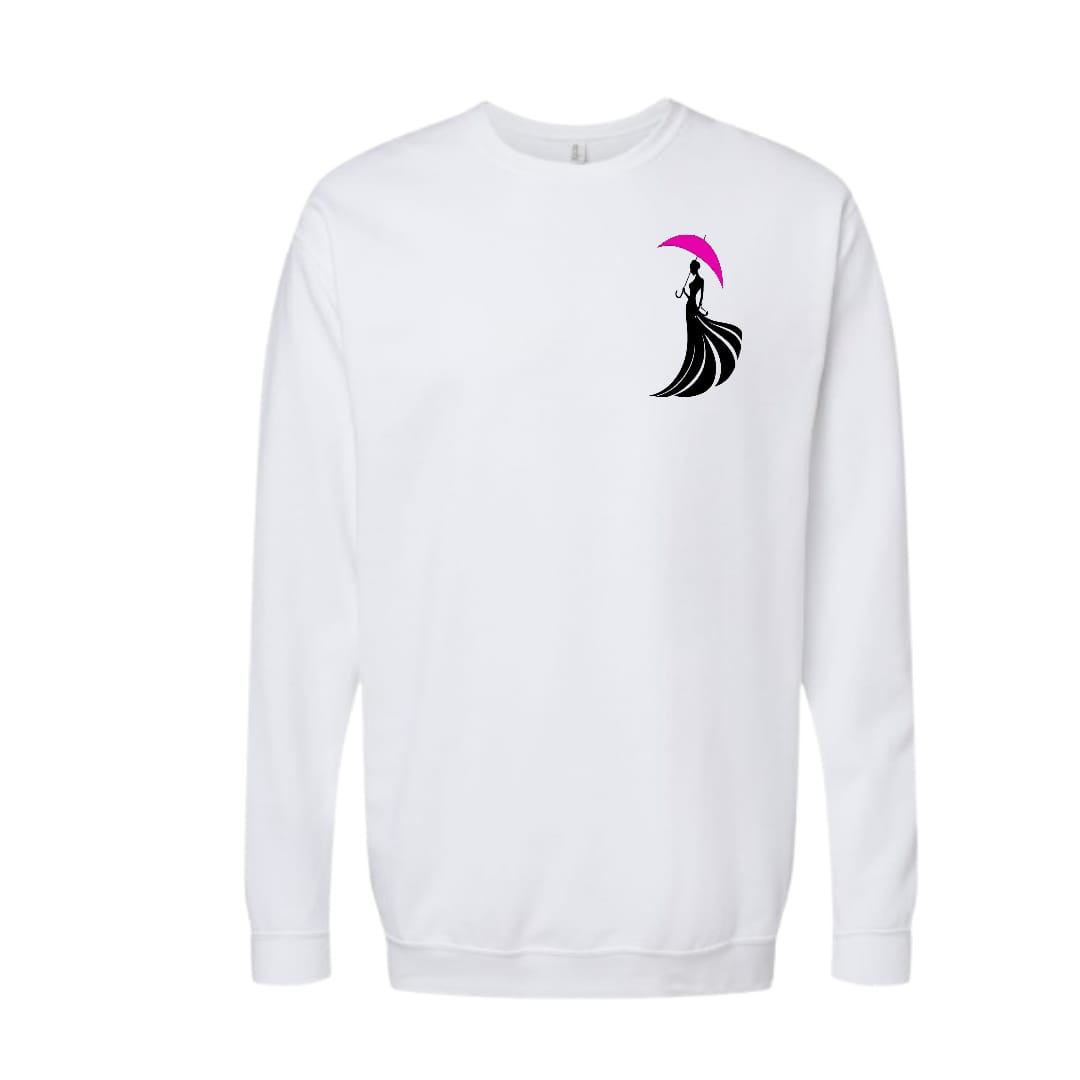 Pynk Parasol Crew Neck - Adult- Left Chest