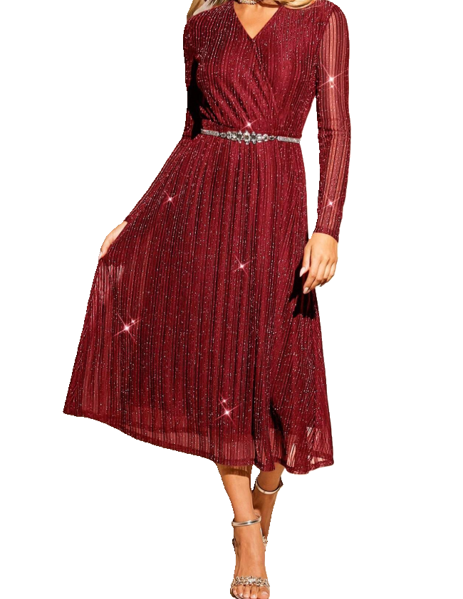 Elegant Red Evening Dress