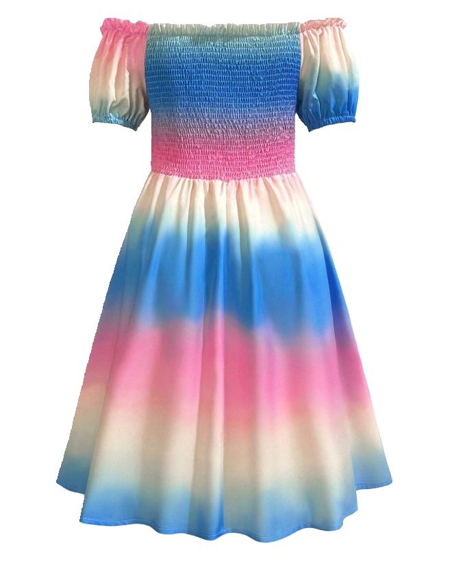 Rainbow Gradient Dress