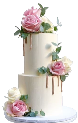 2 Tier Wedding Cake 3