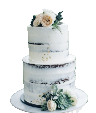 2 Tier Wedding Cake 4
