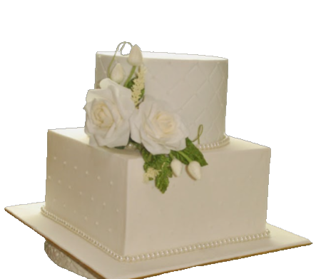 2 Tier Wedding Cake