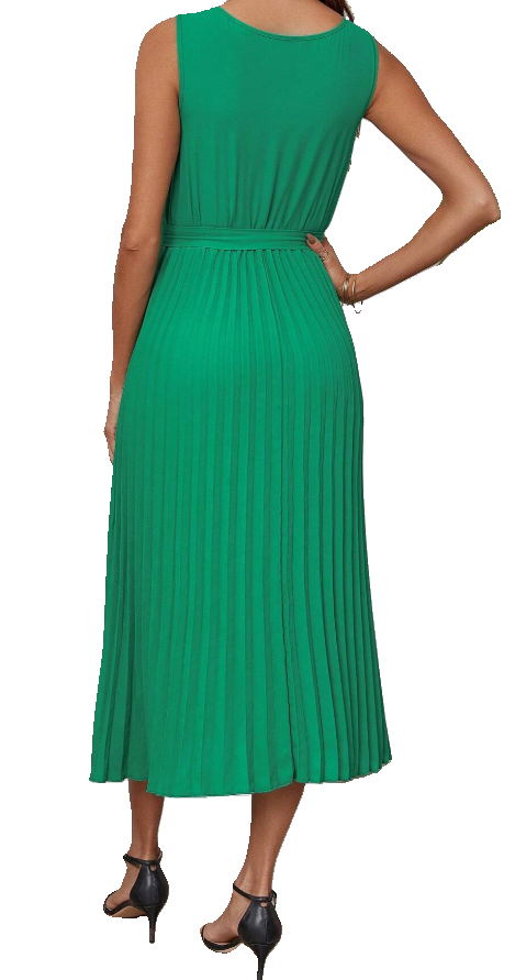 Pleated Maxi Dress