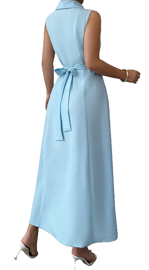 Elegant A Line Wrap Style Dress