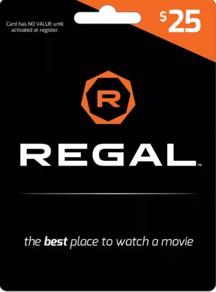 Regal $25 Gift Card