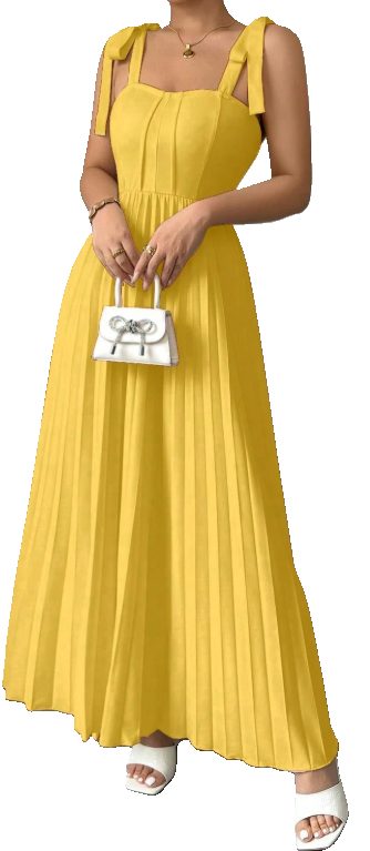 Yellow Sleeveless Maxi Dress