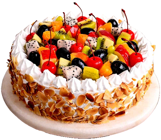 Round Cake Fruit Top 1