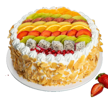 Round Cake Fruit Top 2