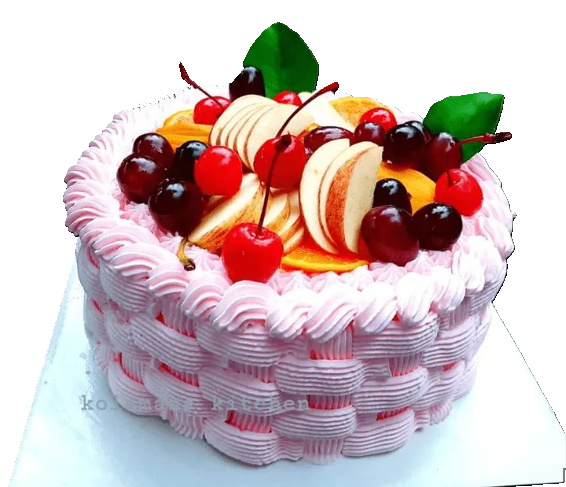 Round Cake Fruit Top 5