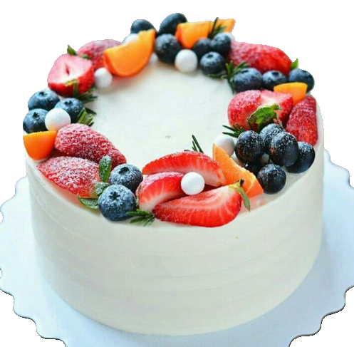 Round Cake Fruit Top 7