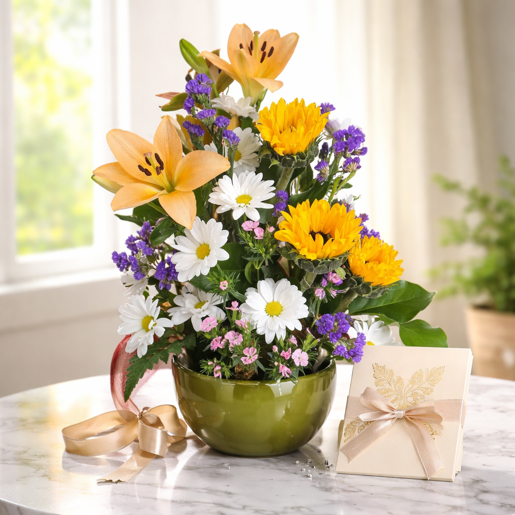 Sunny Blossom Floral Arrangement