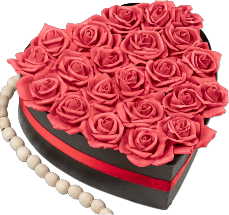 Heart-Shaped Rose Gift Box