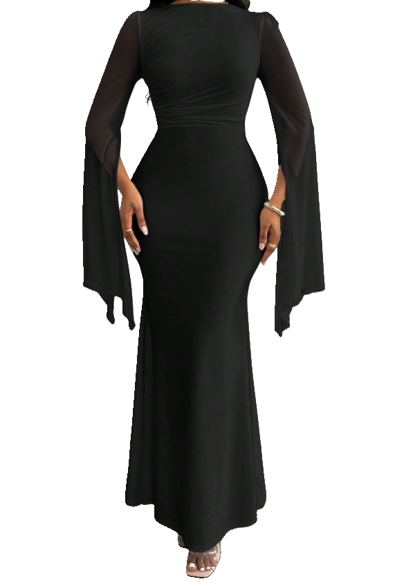 Elegant Black Evening Gown