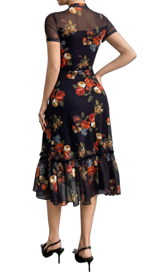 Elegant Floral Dress