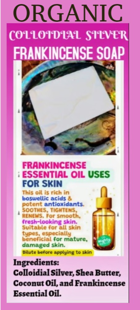 Frankincense Colloidial Silver Organic Soap
