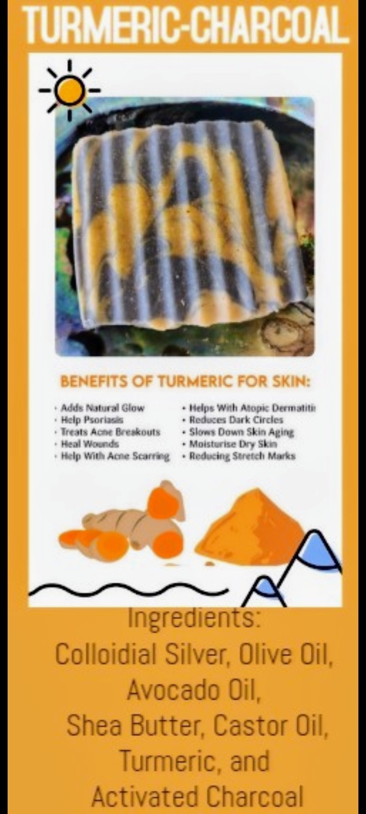 Turmeric Charcoal Organic Soap