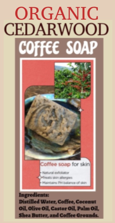 Cedarwood Coffee Organic Soap