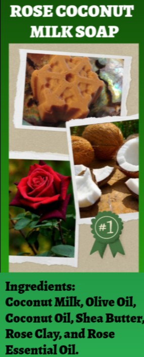 Rose Coconut Milk Organic Soap