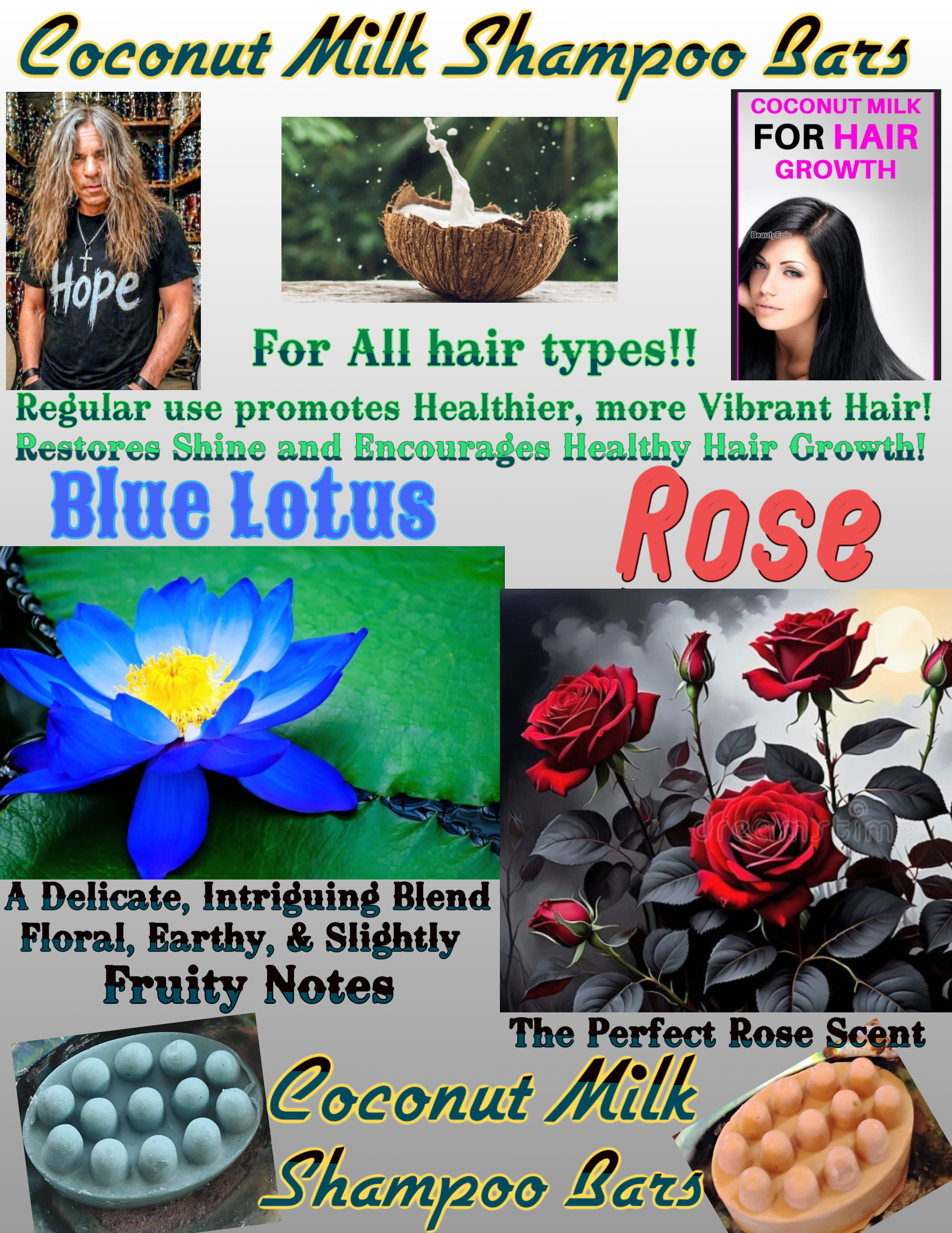 Rose Coconut Milk Shampoo Bar 
