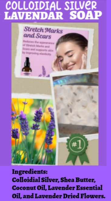 Lavender Colloidial Silver Organic Soap