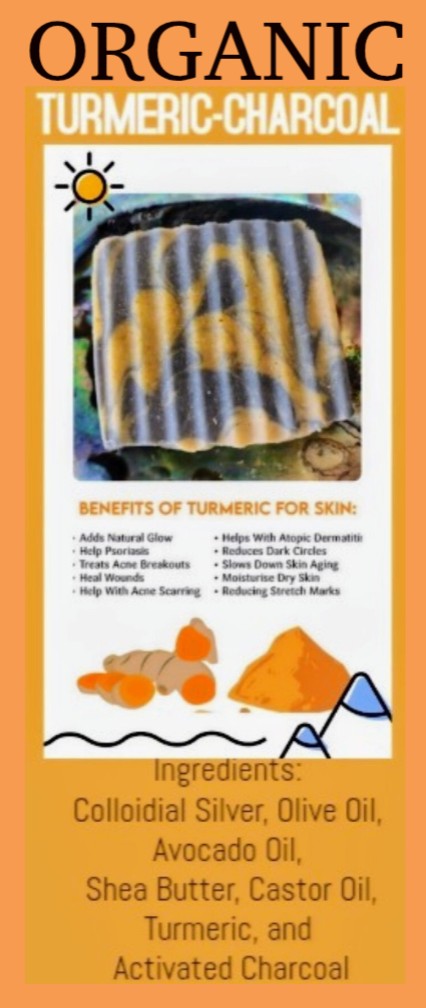 Turmeric Charcoal Organic Soap