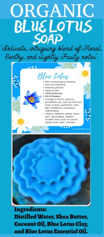 Colloidal Silver Blue Lotus Organic Soap Bar 