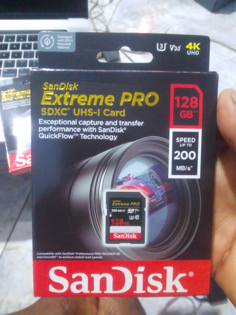 SanDisk Extreme PRO SDXC UHS-I Card 128GB