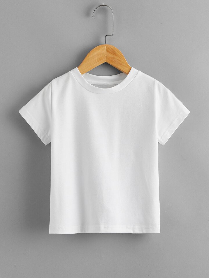 White Cotton T-Shirt - 100% Cotton