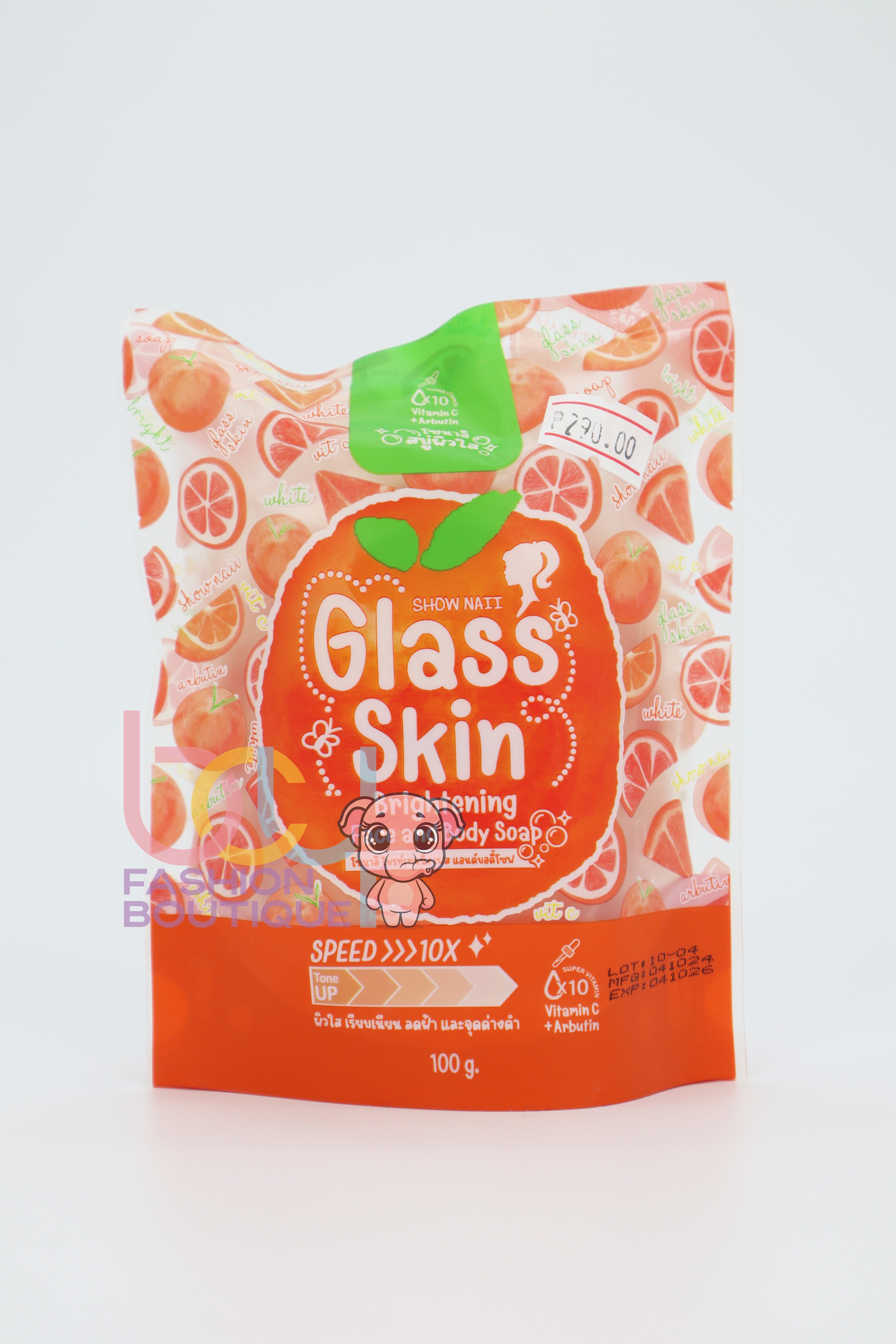 Show Naii Glass Skin Whitening Face and Body Soap