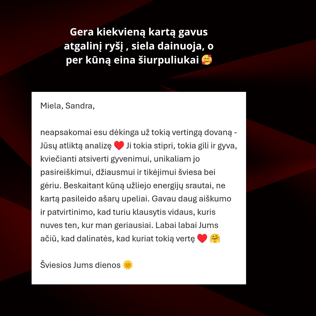 Maksimali Likimo Matricos analizė ( VIP kombinuota Likimo Matricos Analizė)  + online konsultacija