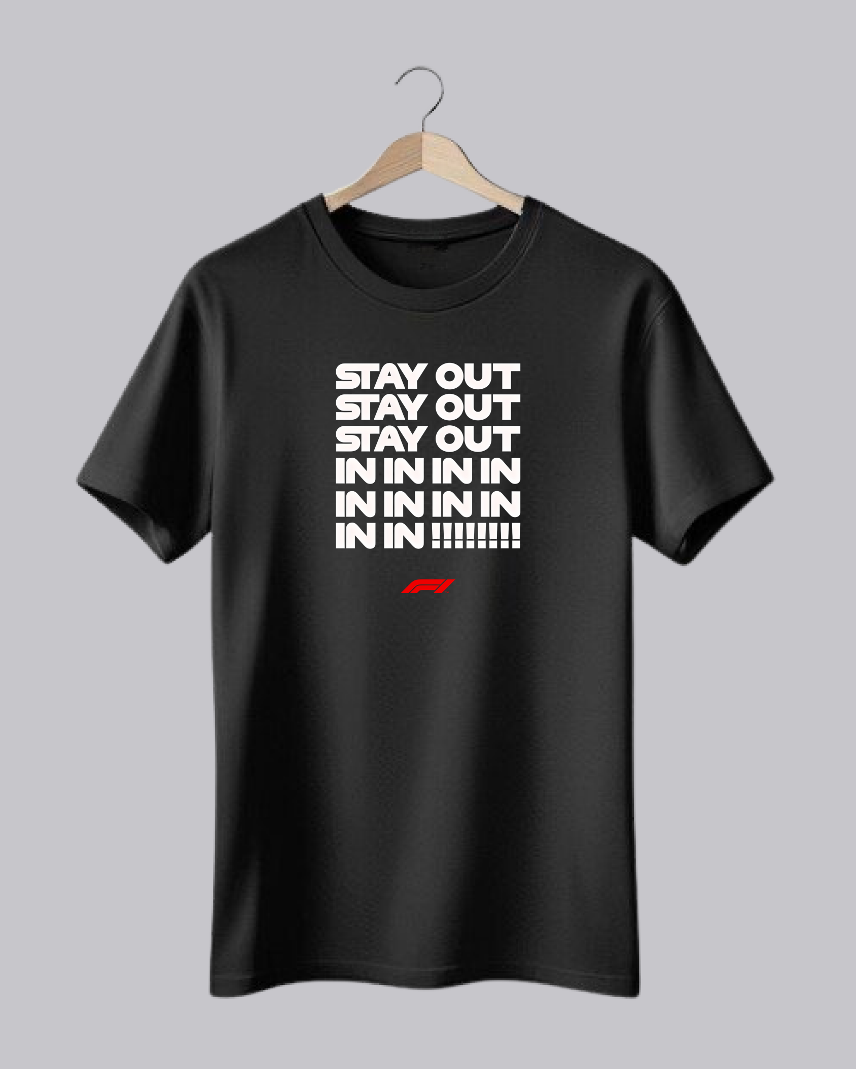 Stylish F1 Themed Printed T-Shirt