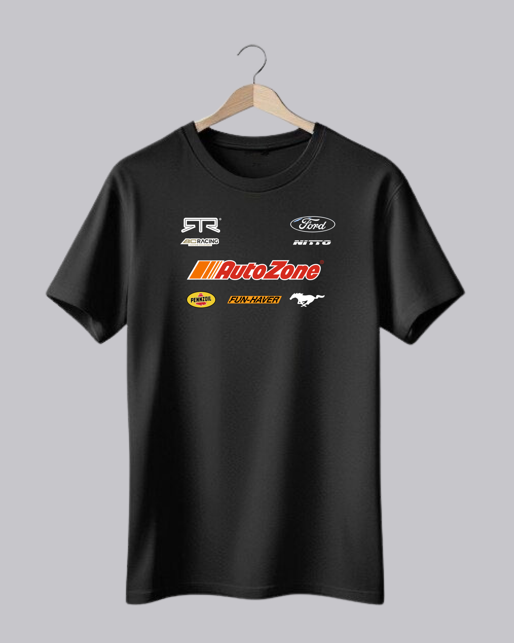 Black Graphic AutoZone Printed T-Shirt