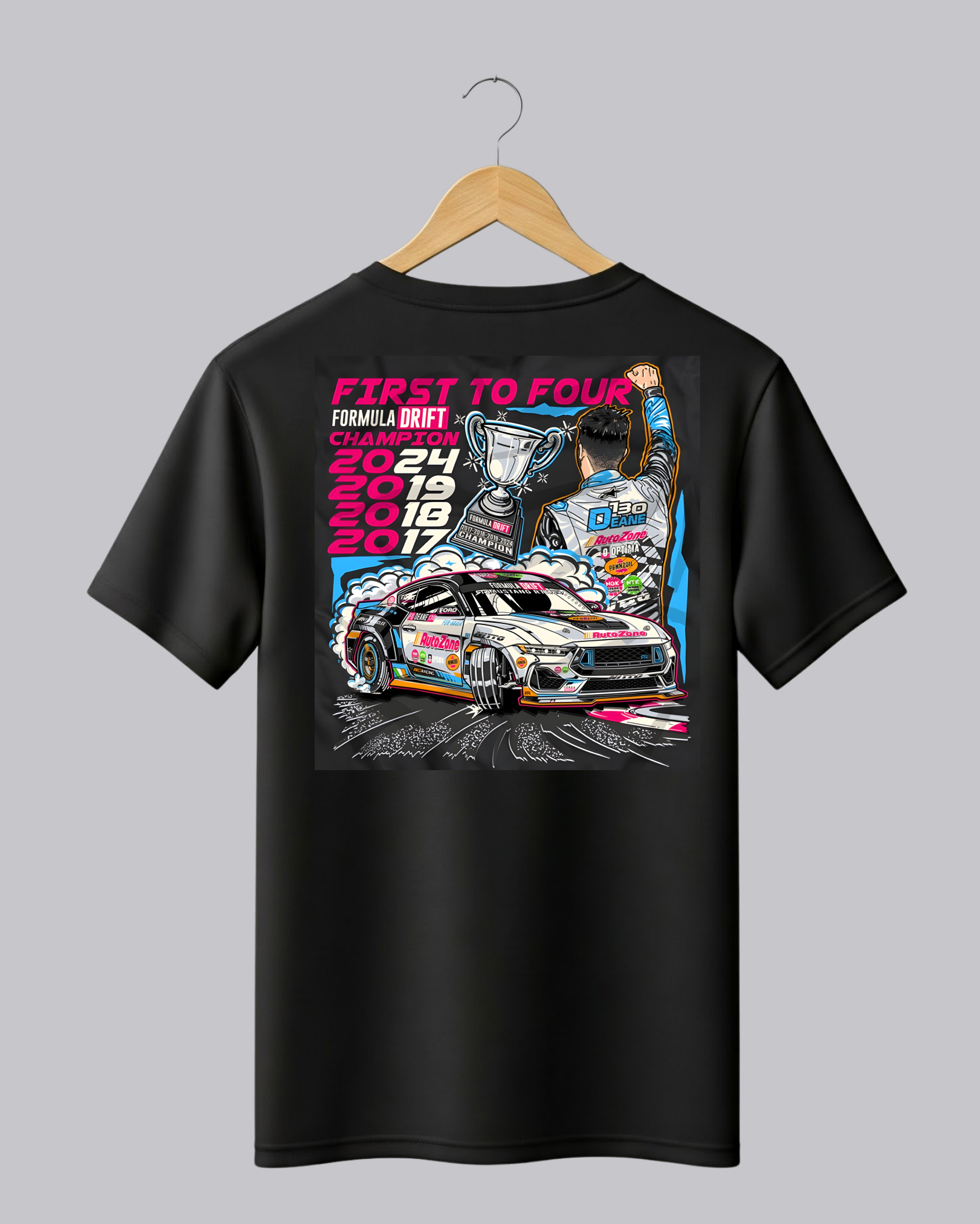 Black Graphic AutoZone Printed T-Shirt