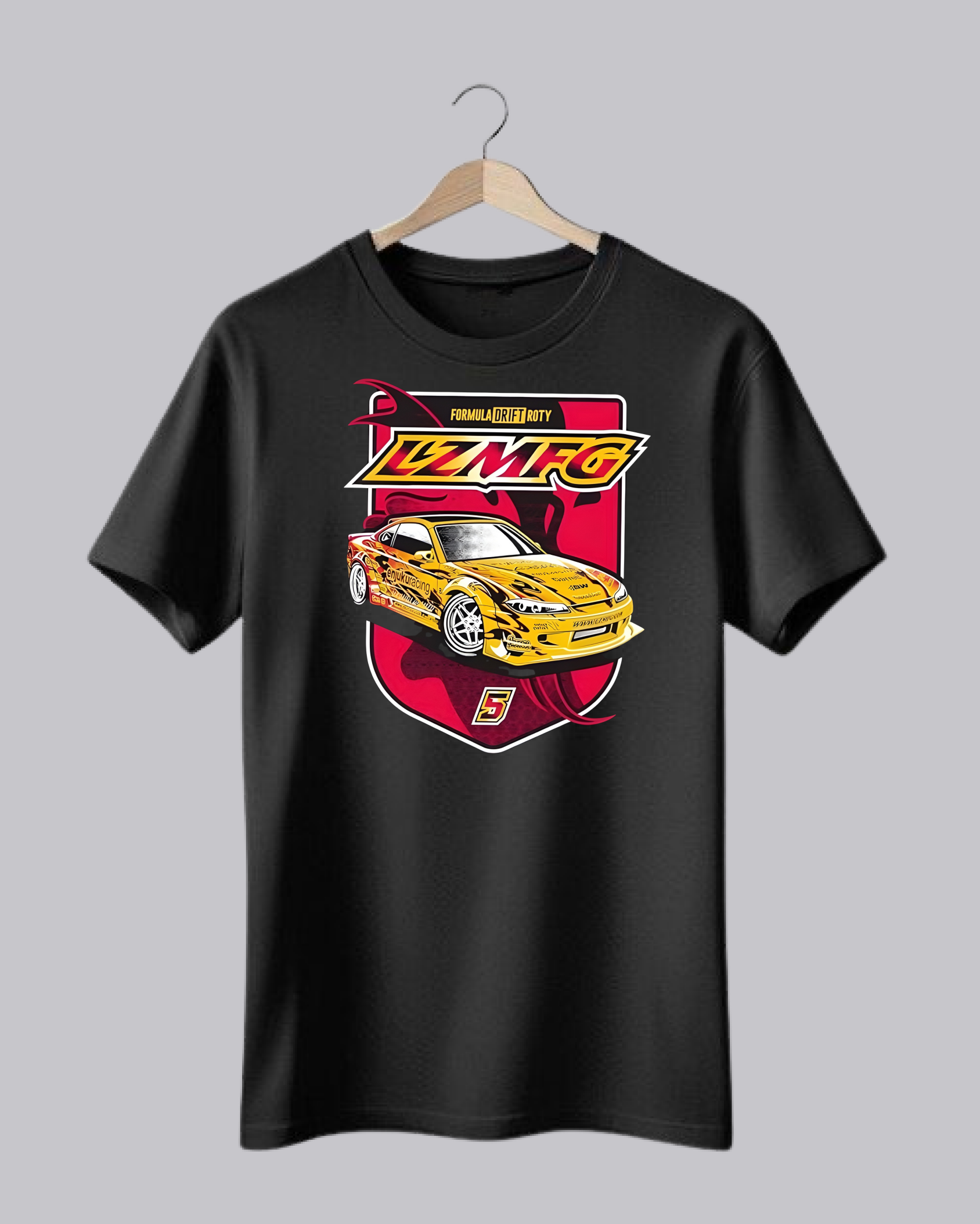 Graphic Car Printed T-Shirt