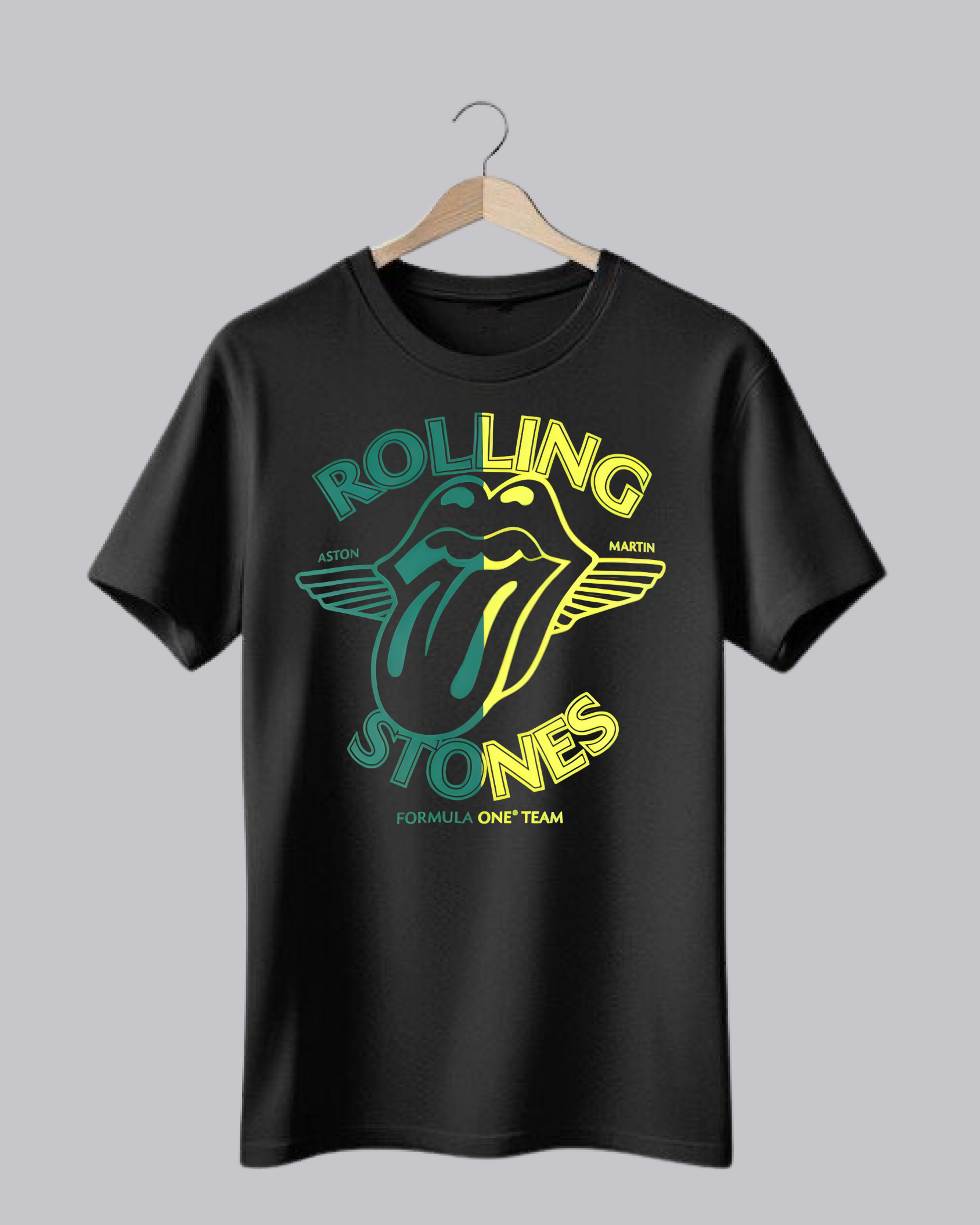 Rolling Stones Aston Martin Printed T-Shirt