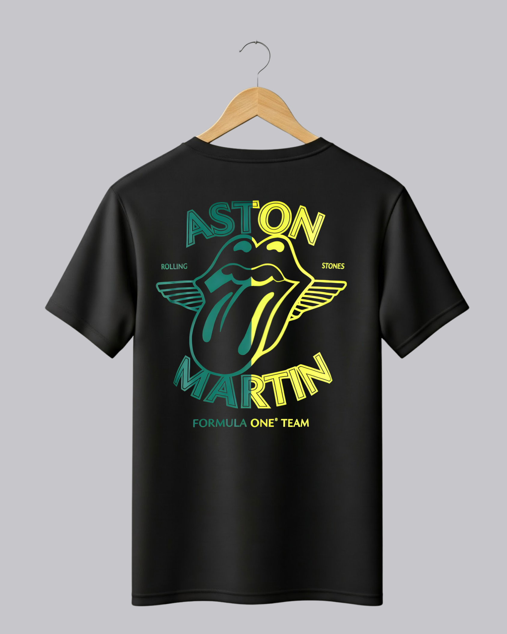 Rolling Stones Aston Martin Printed T-Shirt