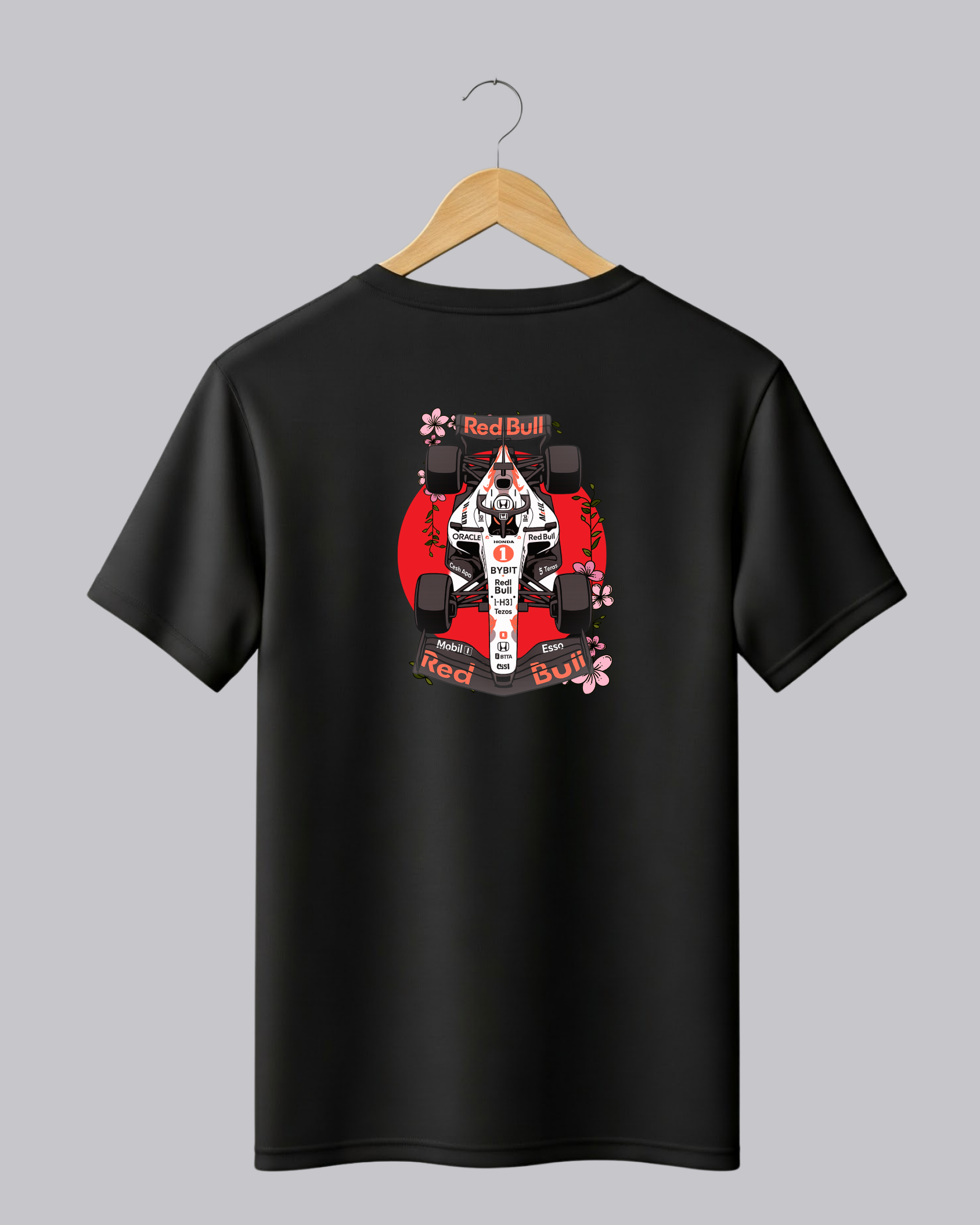 Japan Grand Prix & Redbull Printed T-shirt