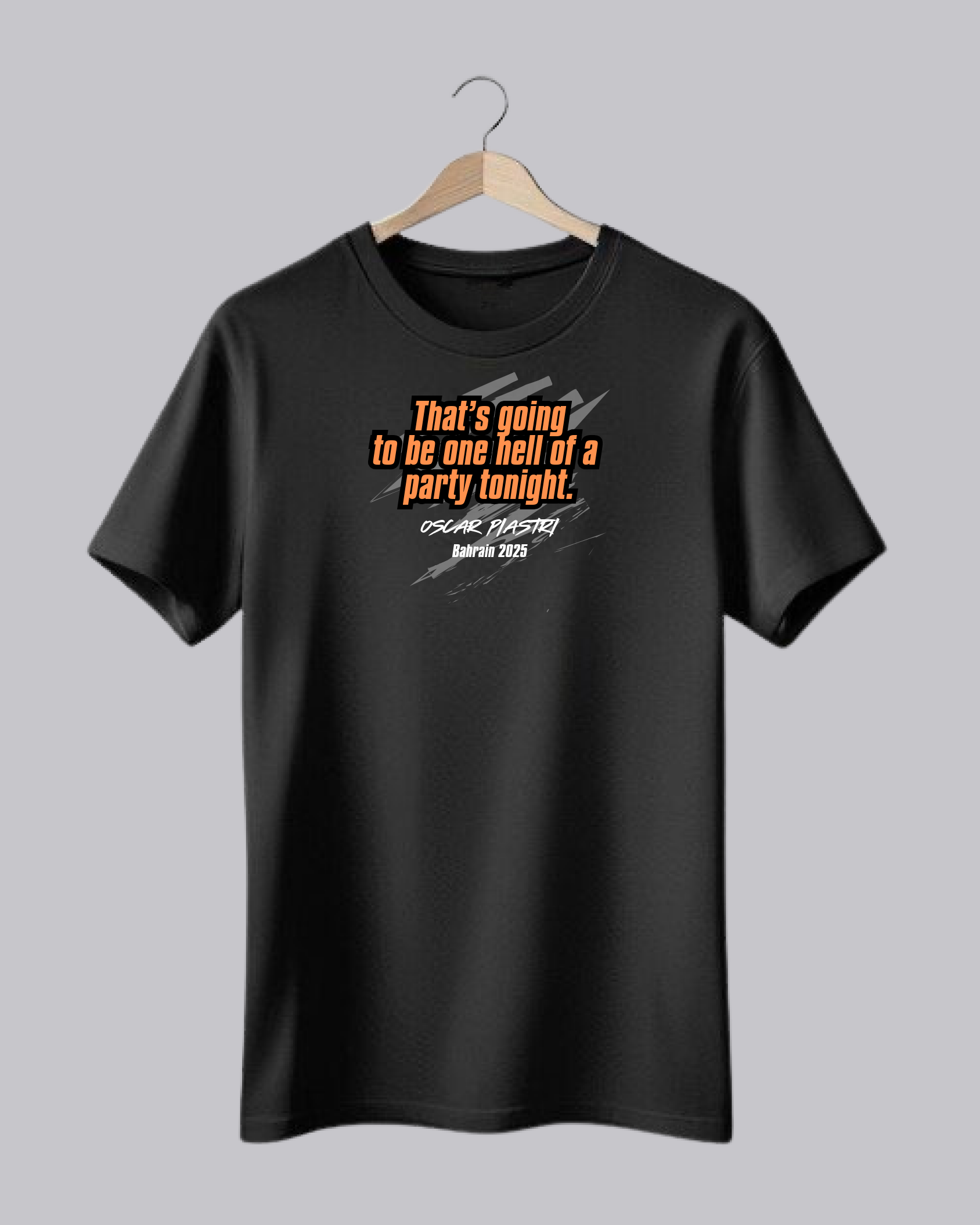 F1 Black Graphic Printed T-Shirt