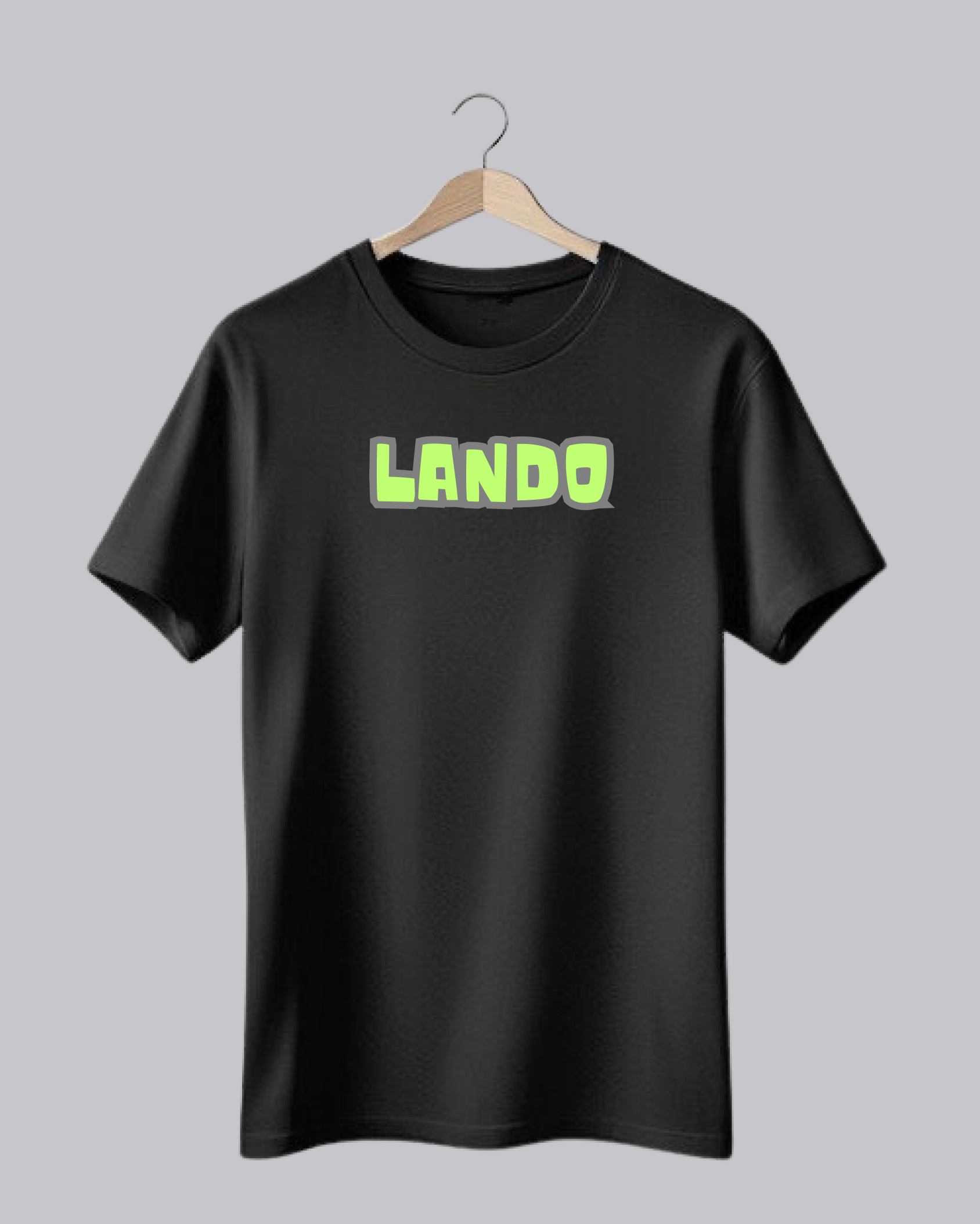 Lando Norris Black Printed T-Shirt
