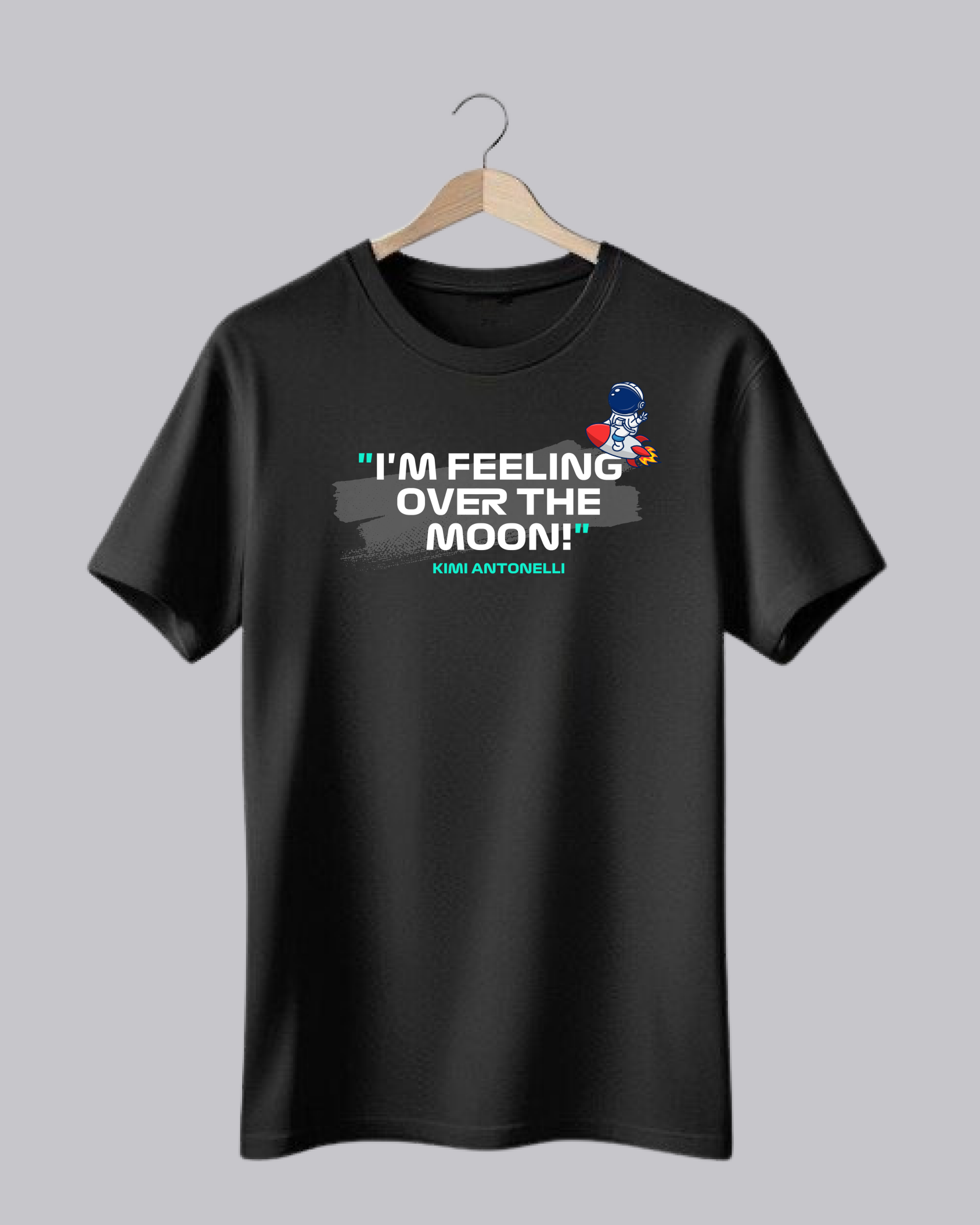 Kim Antonelli Black T-shirt with Inspirational Print