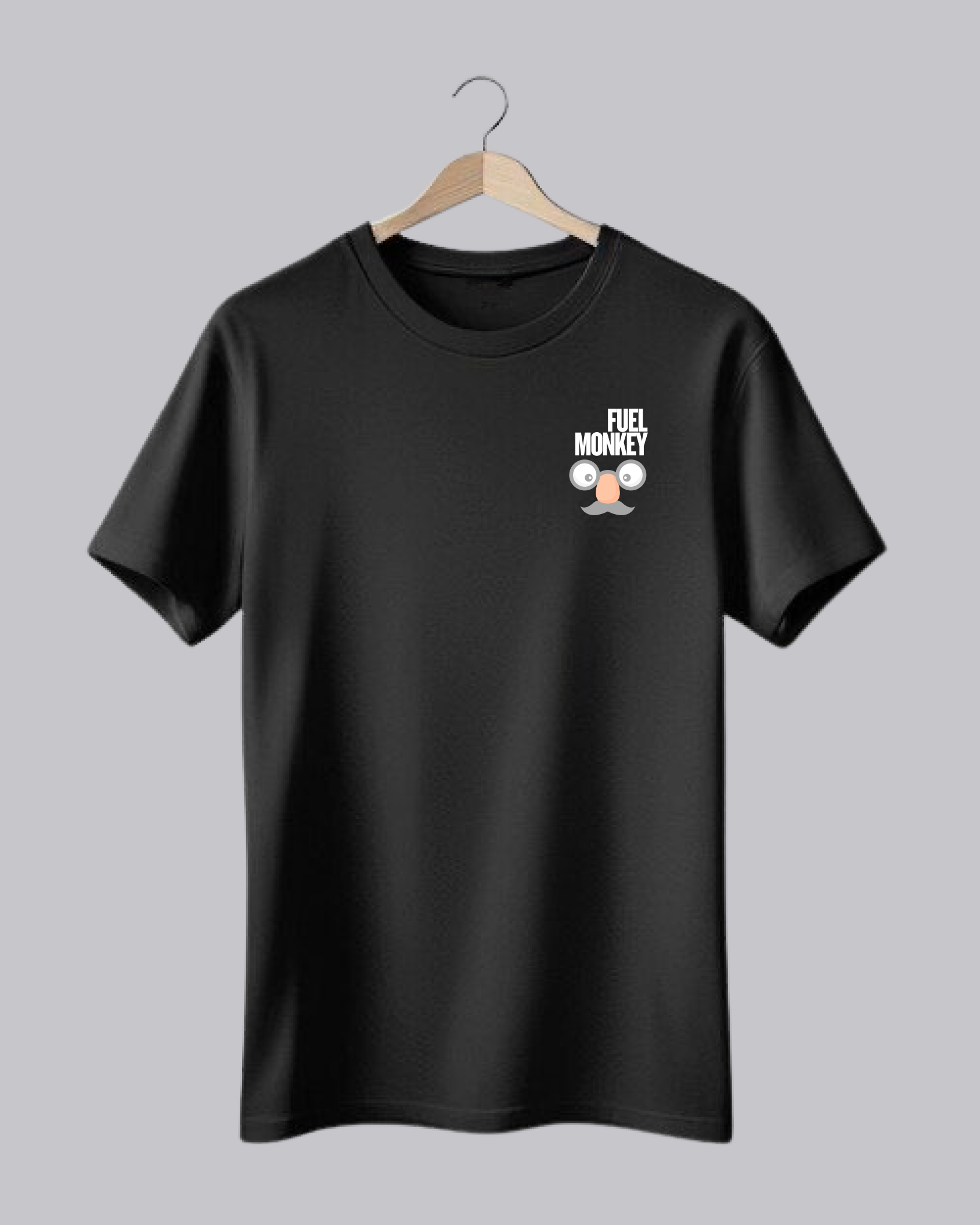 Fuel Monkey Black Printed T-Shirt