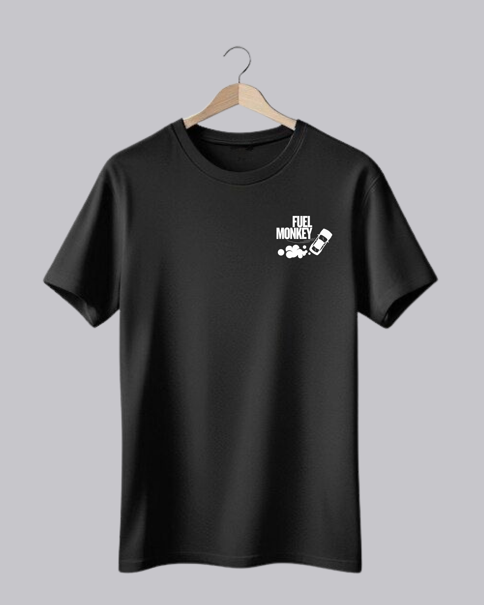 Black Fuel Monkey Printed T-Shirt