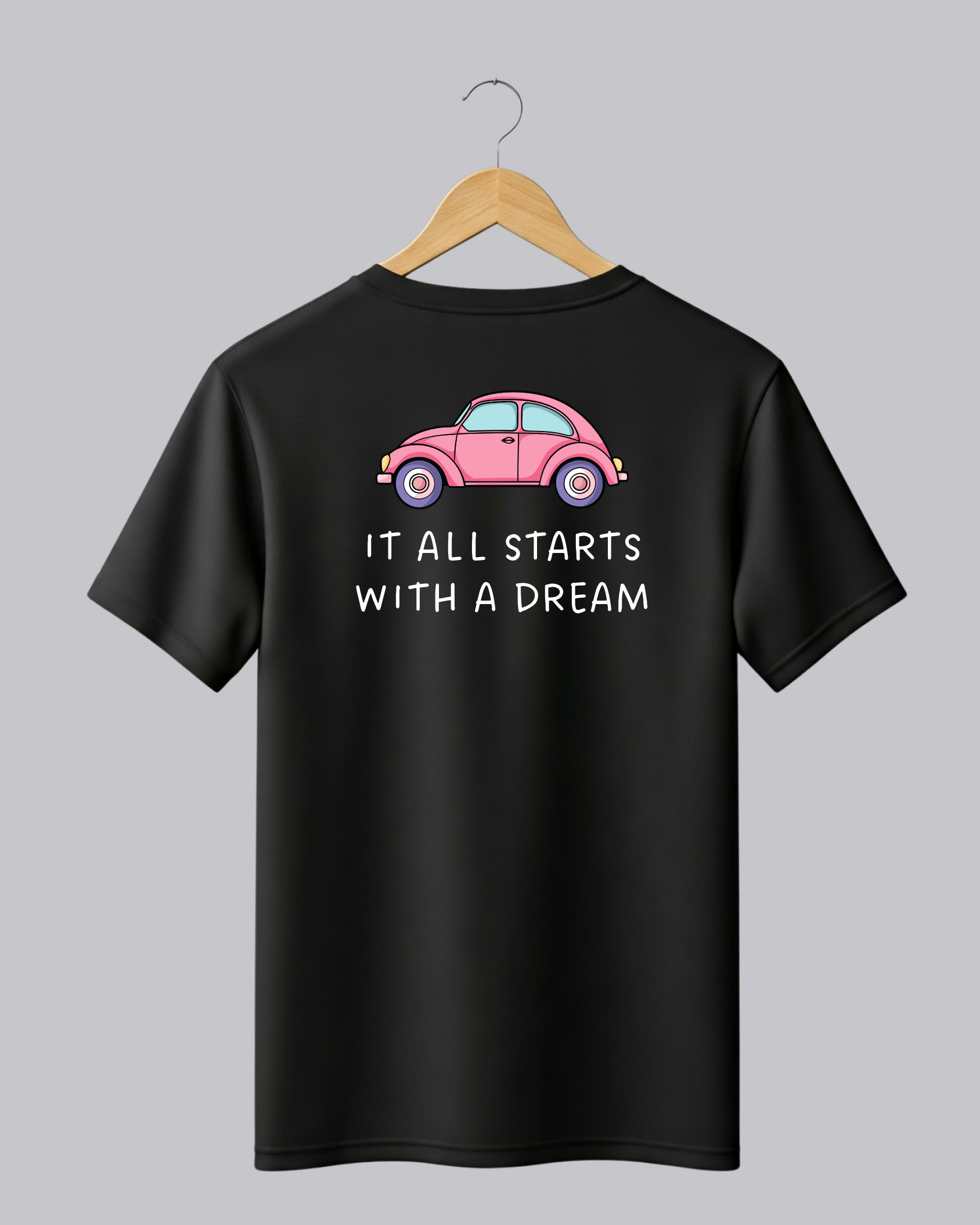 Fuel Monkey Dream Car Black Printed T-Shirt