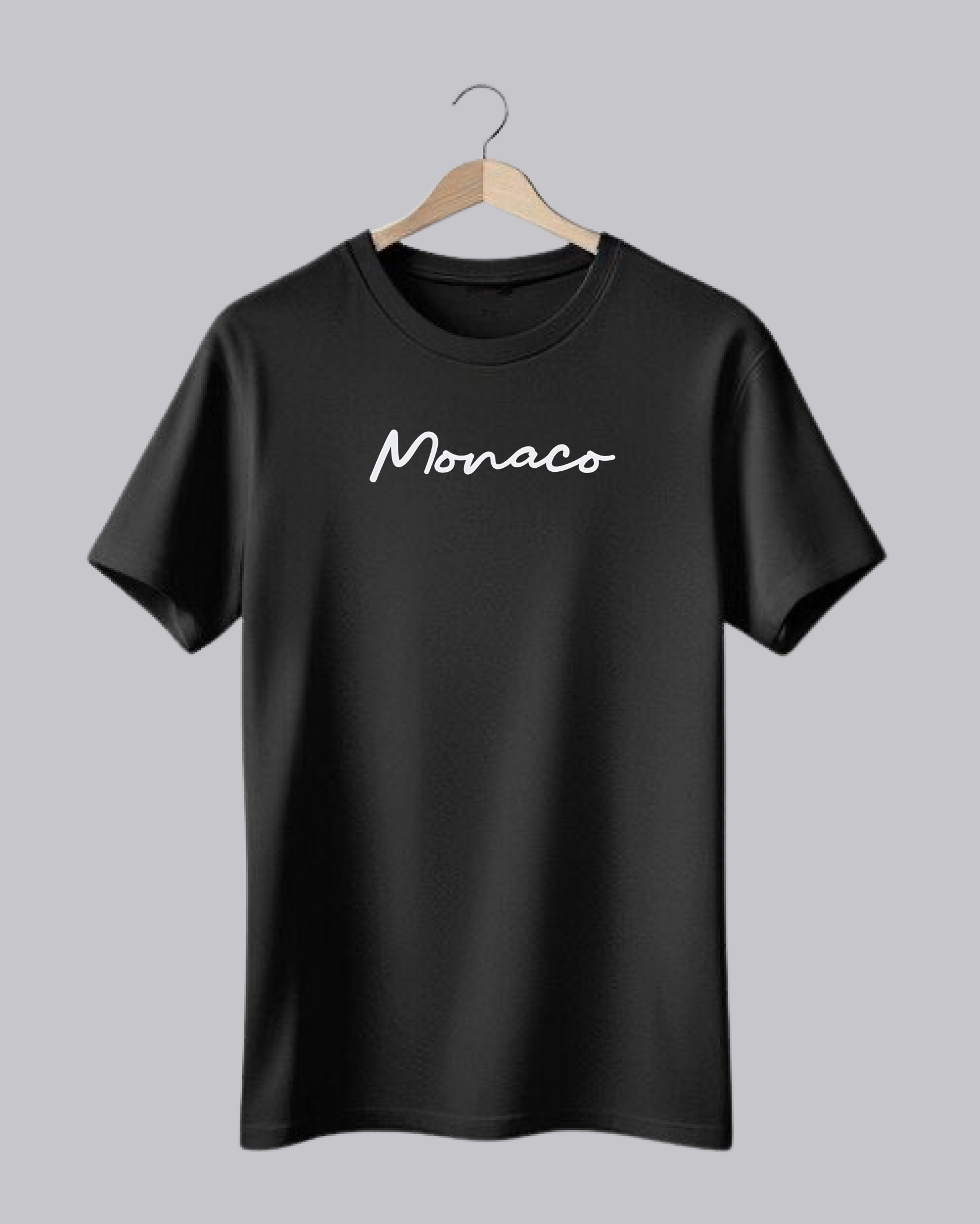 Fuel Monkey Black T-Shirt with 'Monaco' Print