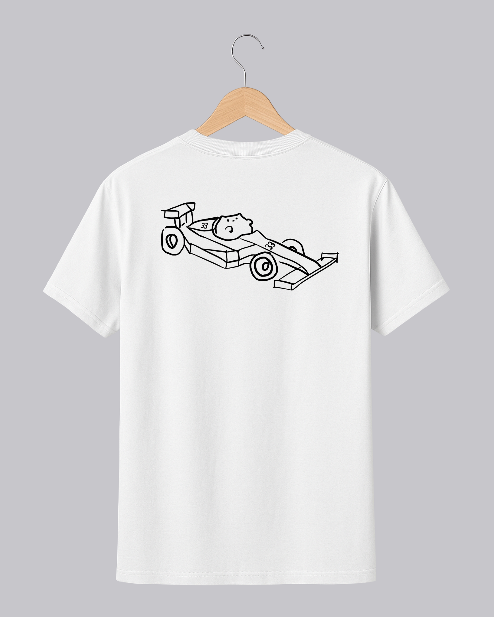 Fuel Monkey Printed White T-Shirt