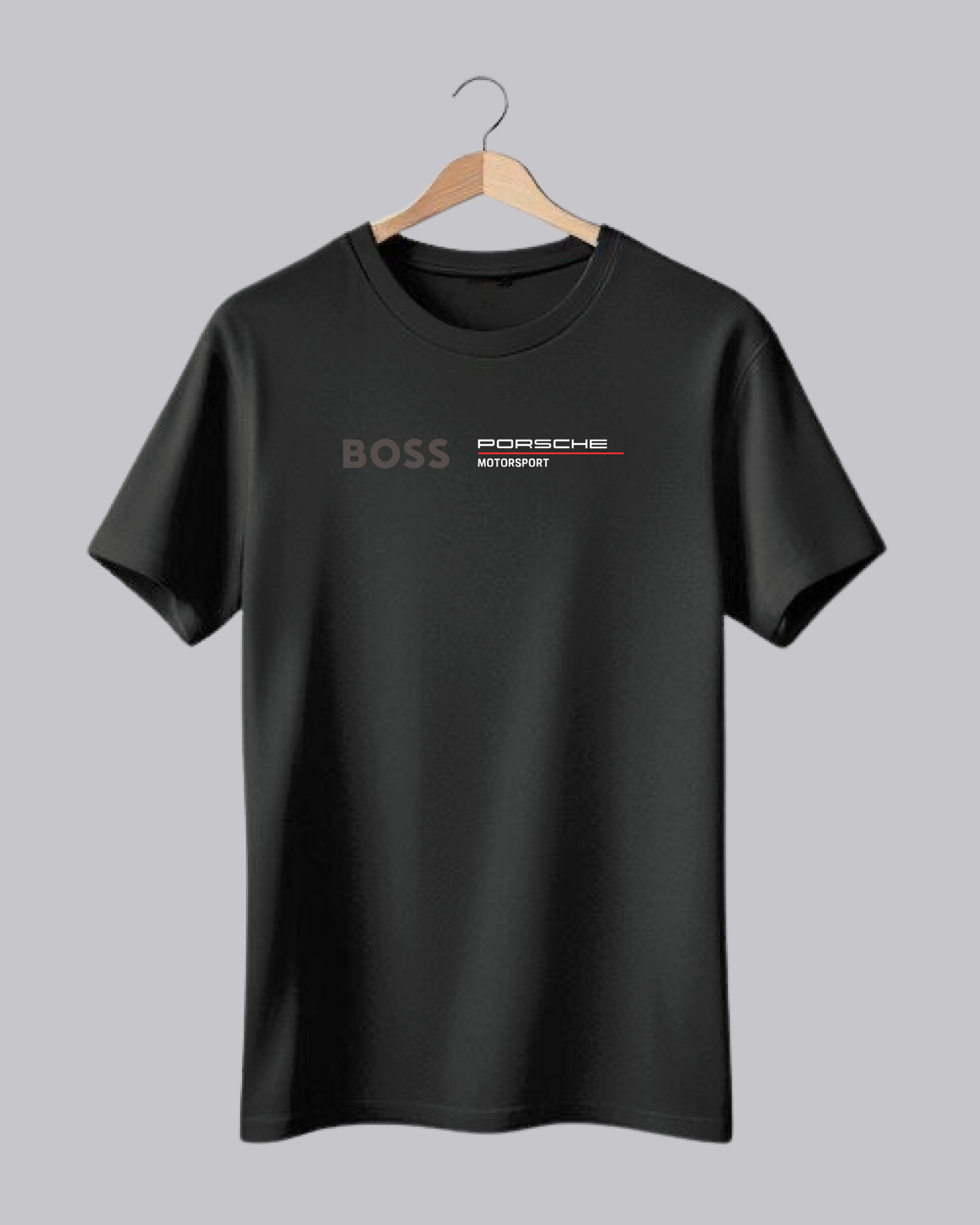 Black BOSS Porsche Motorsport Printed T-Shirt