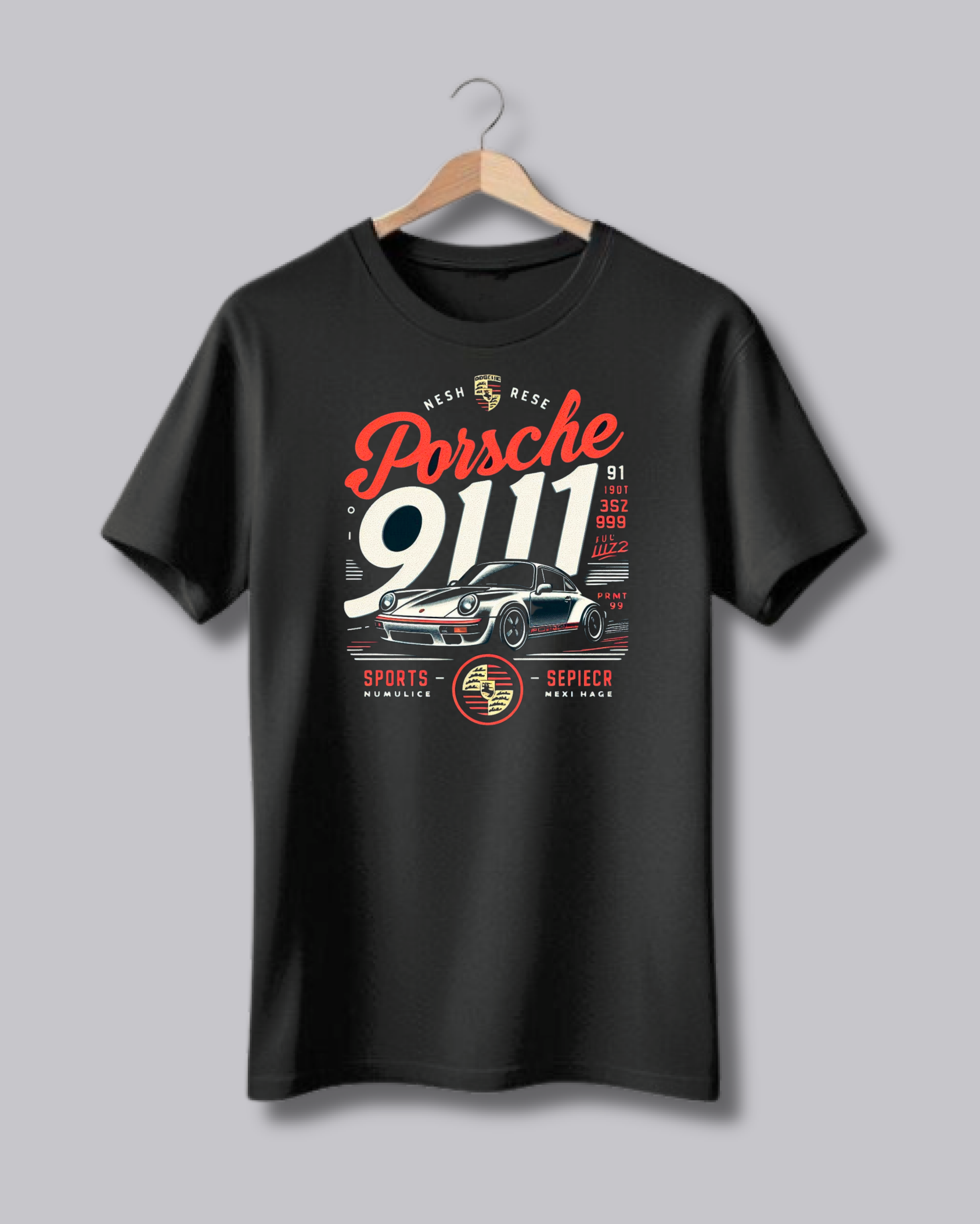 Porsche 911 Graphic Printed T-Shirt