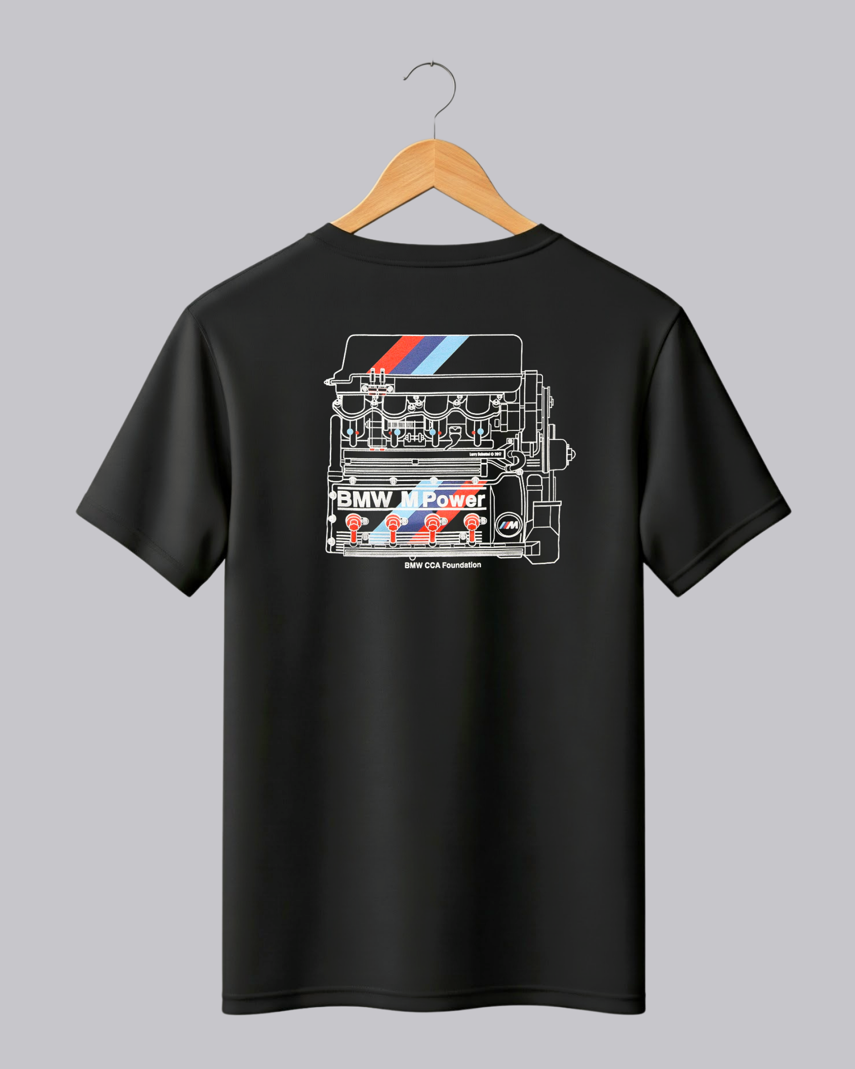 BMW MPower Black T-shirt with Red M3 Design